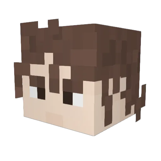 Jakem167 Minecraft avatar head, 3D render