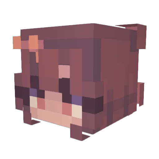 Jakerio Minecraft avatar head, 3D render