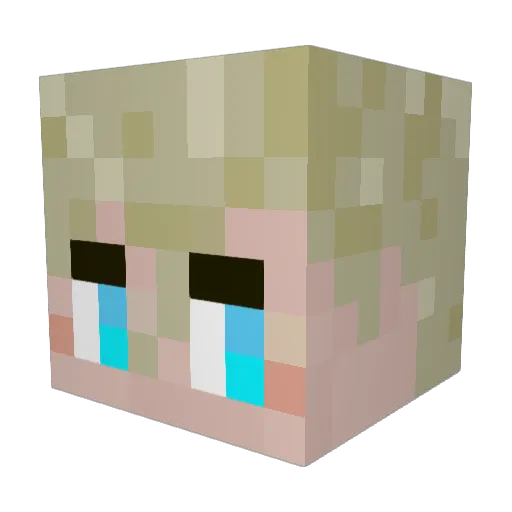 Jakeshore Minecraft avatar head, 3D render