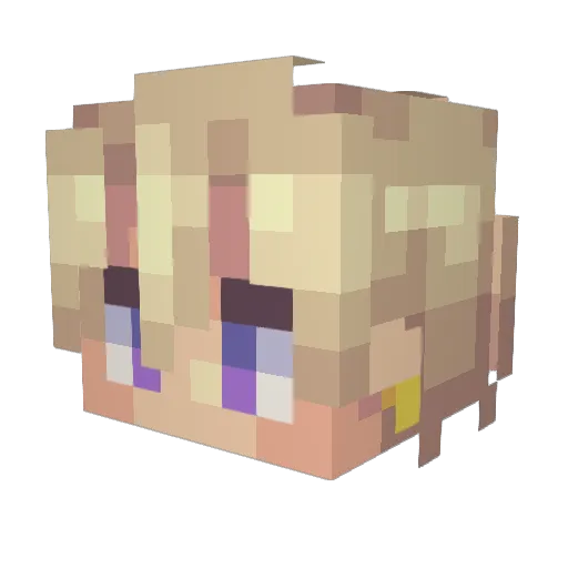 Jakesoul12 Minecraft avatar head, 3D render