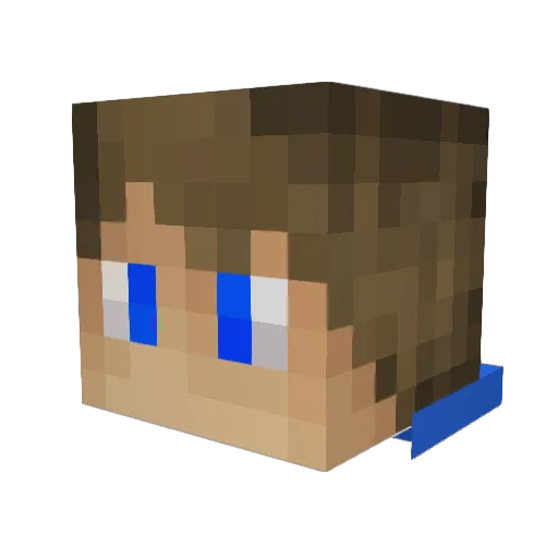 JakesterMC Minecraft avatar head, 3D render