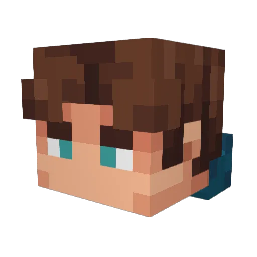 JakeusCakeus Minecraft avatar head, 3D render