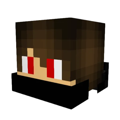 Jakey123_ Minecraft avatar head, 3D render