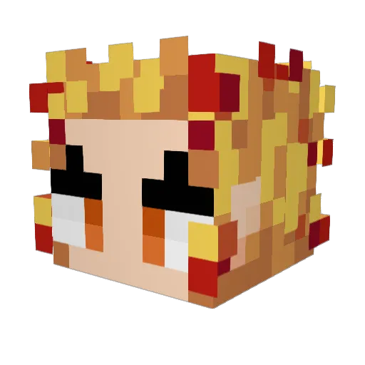 JakeySnakeyBarn Minecraft avatar head, 3D render