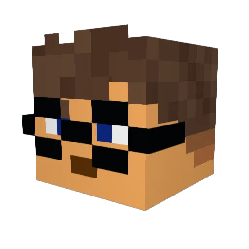 Jakey_Boi12 Minecraft avatar head, 3D render