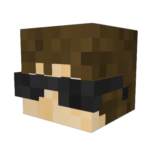 Jakey_J Minecraft avatar head, 3D render