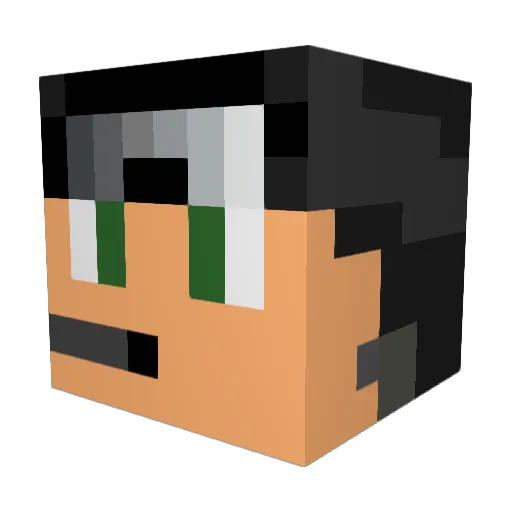 Jakey_Jake09 Minecraft avatar head, 3D render