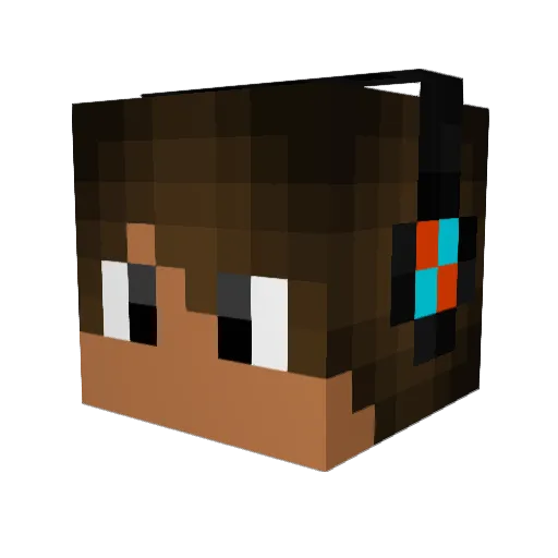 Jakeyboy55 Minecraft avatar head, 3D render