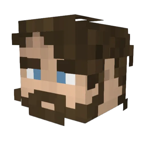 Jakeyboyo Minecraft avatar head, 3D render