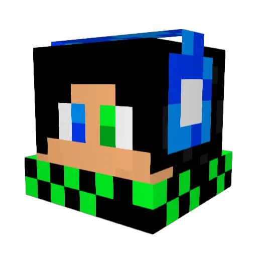 Jakeytacos2007 Minecraft avatar head, 3D render