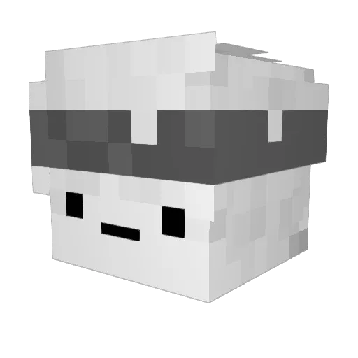 JakgevChilz Minecraft avatar head, 3D render