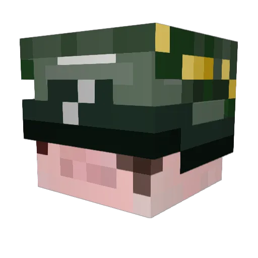 JakiCraft99 Minecraft avatar head, 3D render