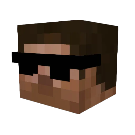 JakiStein Minecraft avatar head, 3D render
