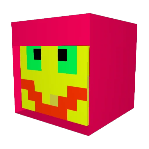 JakiTea Minecraft avatar head, 3D render