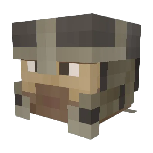 Jakixx Minecraft avatar head, 3D render