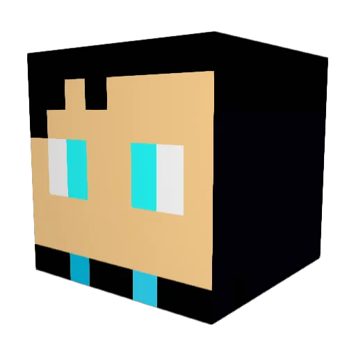 Jakkis Minecraft avatar head, 3D render