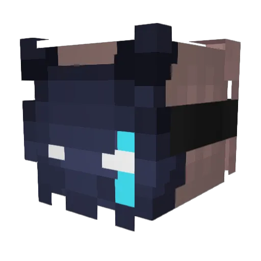 Jakkisnoo Minecraft avatar head, 3D render