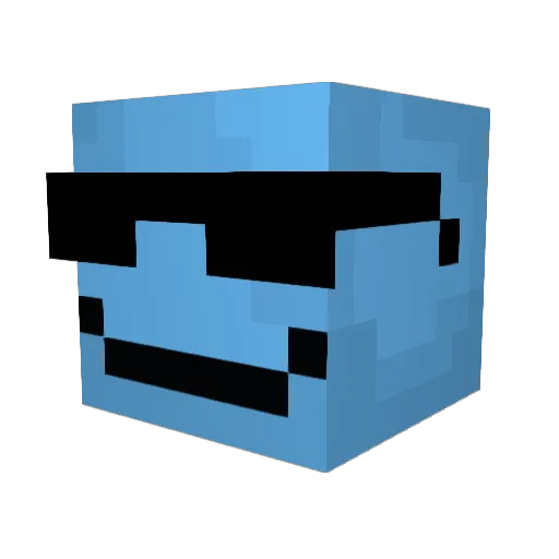 Jakkuuuu Minecraft avatar head, 3D render