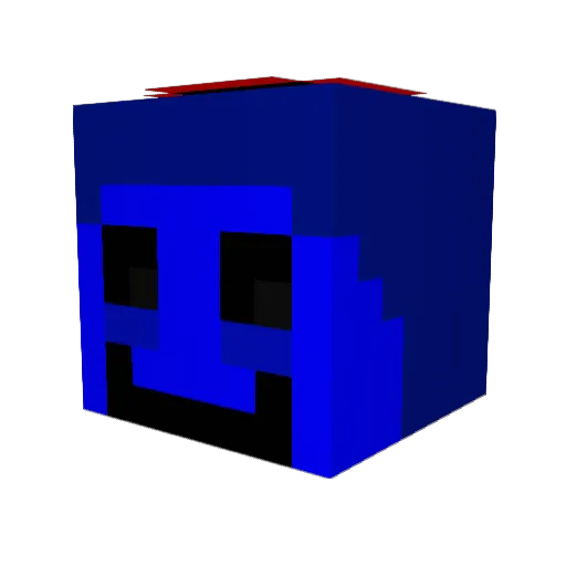 JakletonySkelt Minecraft avatar head, 3D render