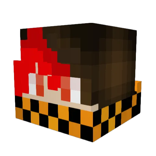 Jaknat08 Minecraft avatar head, 3D render