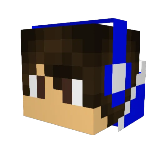 Jakob1201 Minecraft avatar head, 3D render