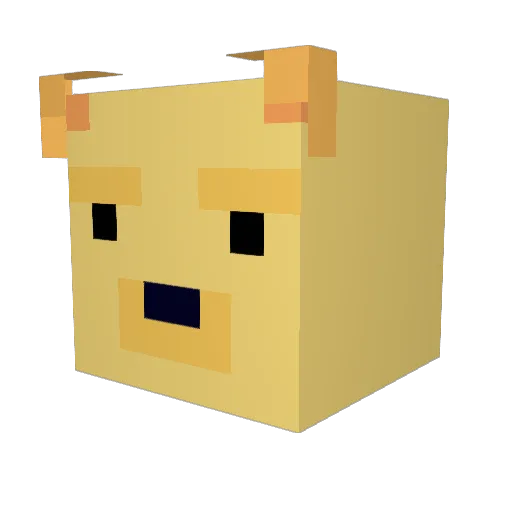 Jakob2112 Minecraft avatar head, 3D render