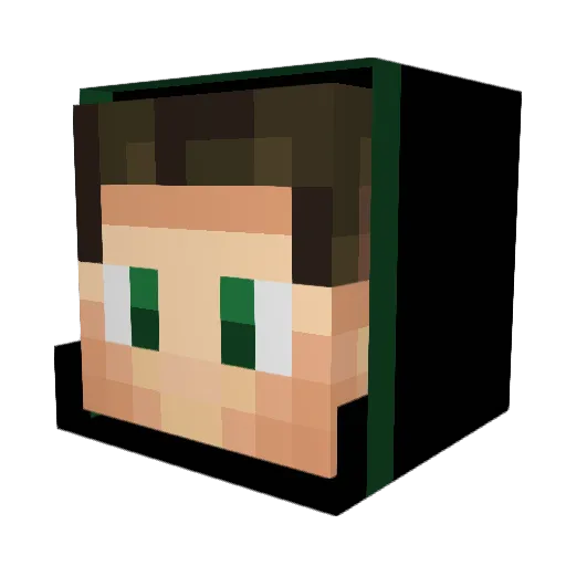 Jakob82 Minecraft avatar head, 3D render