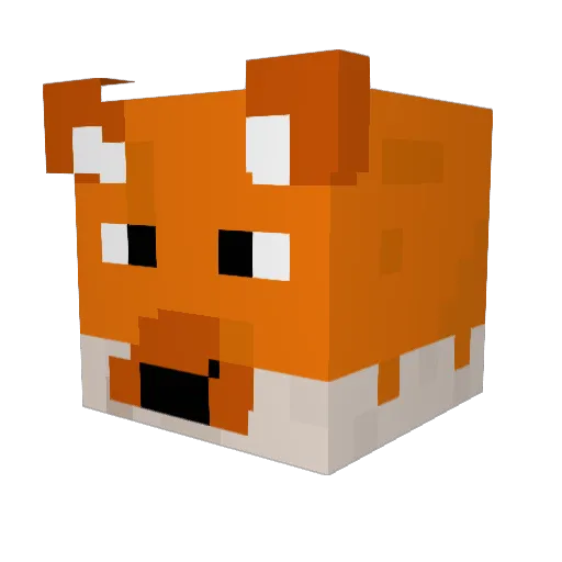 JakobAB Minecraft avatar head, 3D render