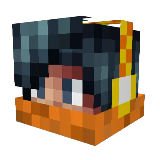JakobIsPotato Minecraft avatar head, 3D render