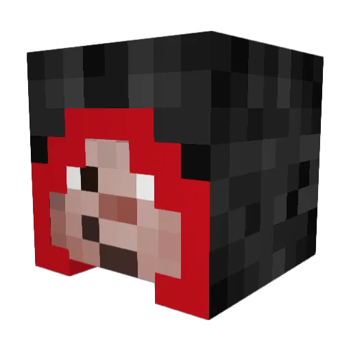 JakobRB Minecraft avatar head, 3D render