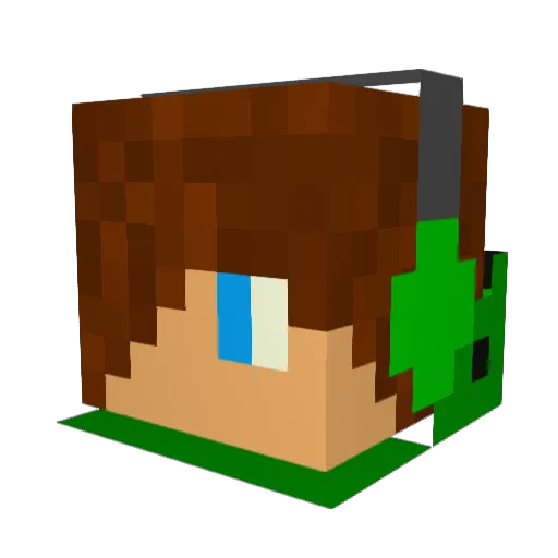JakobSick Minecraft avatar head, 3D render