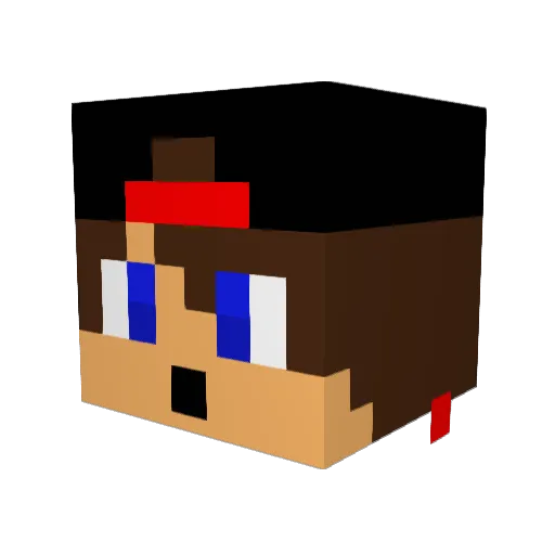 JakobSt99 Minecraft avatar head, 3D render