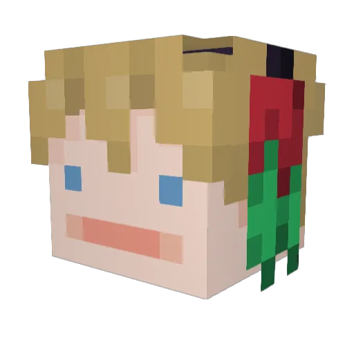 JakobStopGaming Minecraft avatar head, 3D render