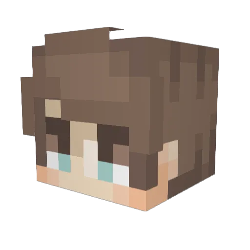 JakobVW Minecraft avatar head, 3D render