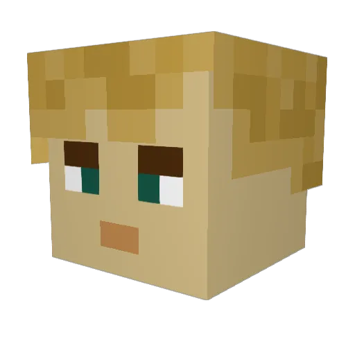 Jakob_EL Minecraft avatar head, 3D render
