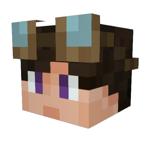 Jakobabs Minecraft avatar head, 3D render