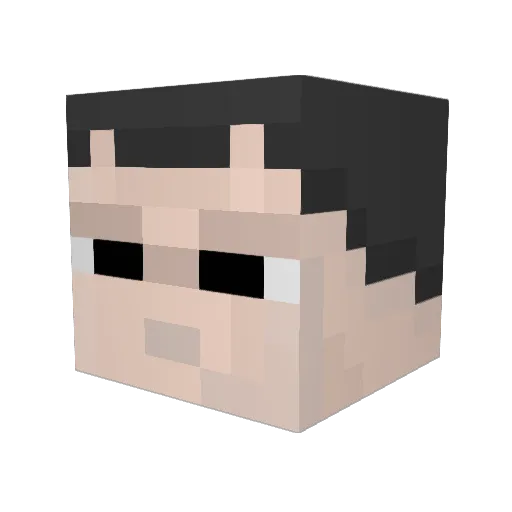 Jakobi93 Minecraft avatar head, 3D render