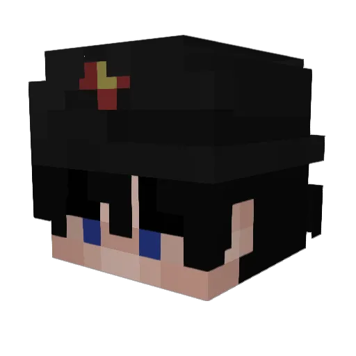 Jakoblex Minecraft avatar head, 3D render