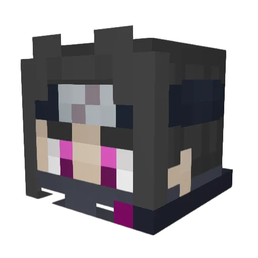 Jakobsky_ Minecraft avatar head, 3D render