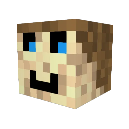Jakobus04 Minecraft avatar head, 3D render