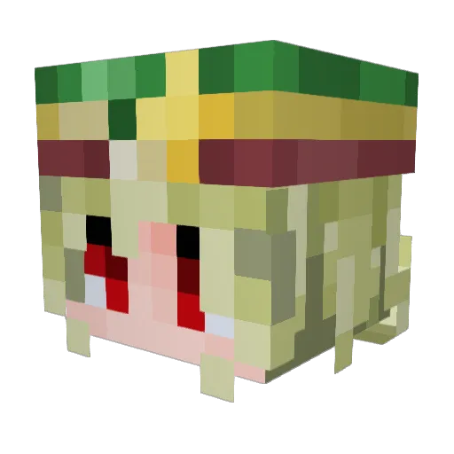 Jakobus_SAO Minecraft avatar head, 3D render