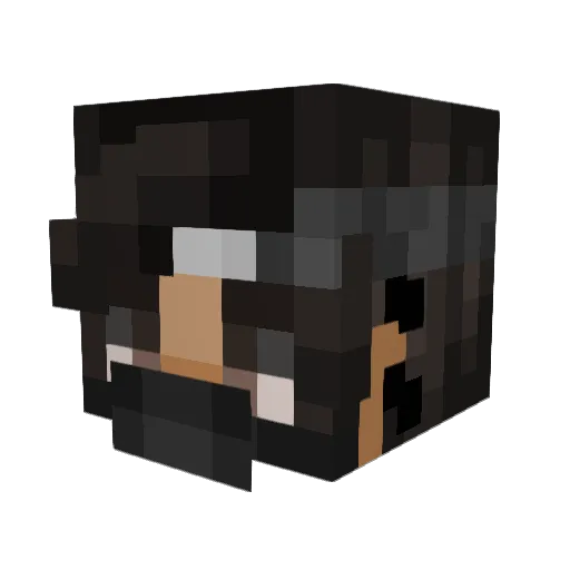 Jakoeb Minecraft avatar head, 3D render