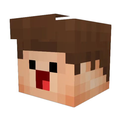 Jakoebly Minecraft avatar head, 3D render