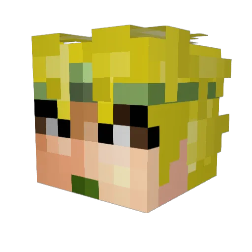 Jakopete Minecraft avatar head, 3D render