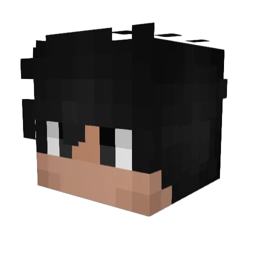 Jakro98 Minecraft avatar head, 3D render