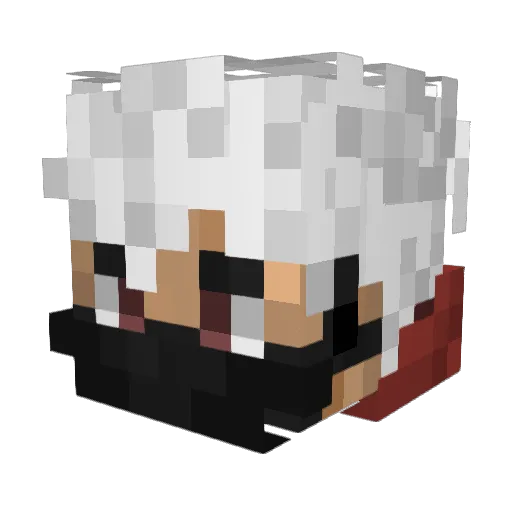 Jakub256 Minecraft avatar head, 3D render