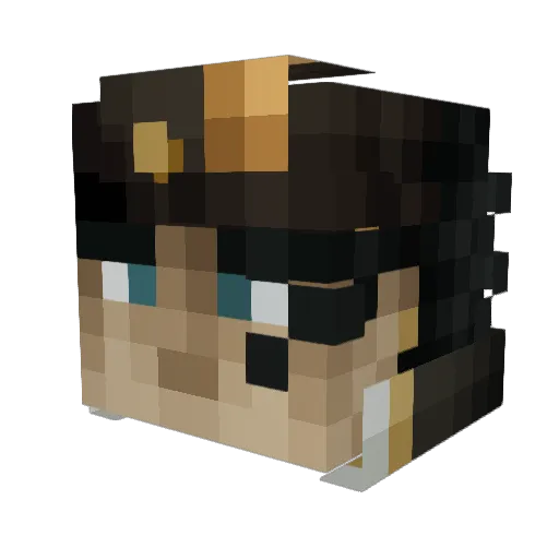 Jakub_24 Minecraft avatar head, 3D render