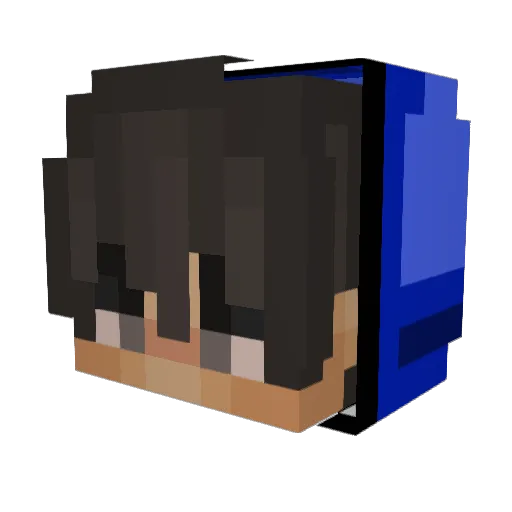 Jakubb__ Minecraft avatar head, 3D render