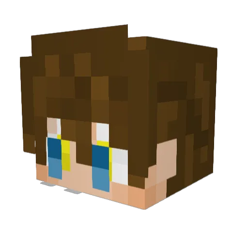 Jakuphammer Minecraft avatar head, 3D render