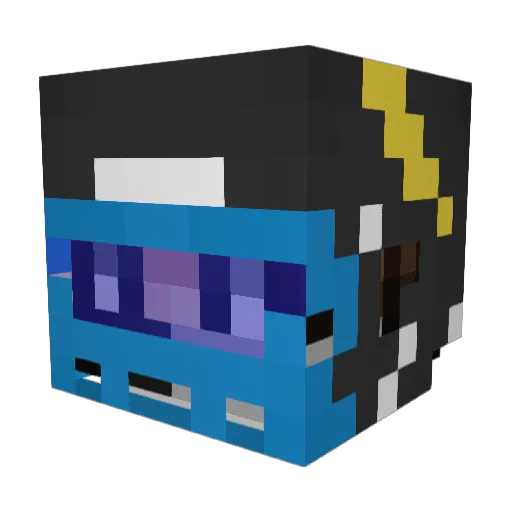 Jakupsuh Minecraft avatar head, 3D render